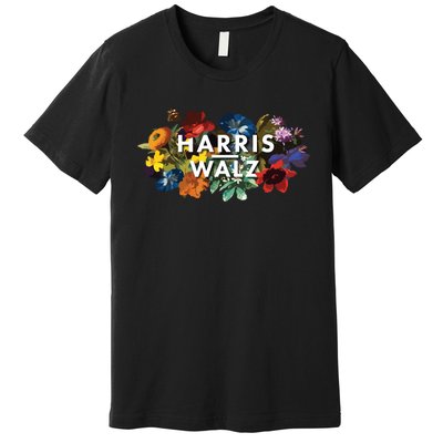 Harris Walz 2024 Floral Feminine Women Harris Waltz 2024 Premium T-Shirt