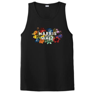 Harris Walz 2024 Floral Feminine Women Harris Waltz 2024 PosiCharge Competitor Tank