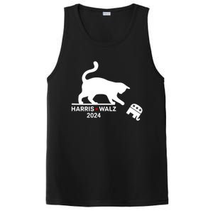 Harris Waltz 2024 Vp President Funny Cat Ladies For Kamala Gift PosiCharge Competitor Tank