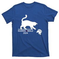 Harris Waltz 2024 Vp President Funny Cat Ladies For Kamala Gift T-Shirt