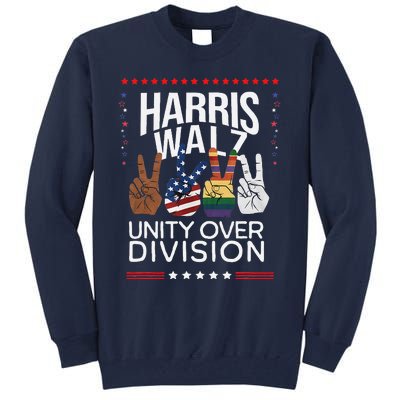 Harris Waltz 2024 Unity Over Division Tall Sweatshirt