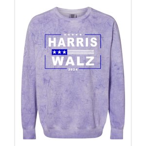 Harris Waltz 2024 President Election Kamala Harris Tim Waltz Colorblast Crewneck Sweatshirt