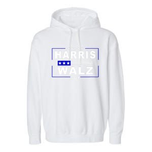 Harris Waltz 2024 President Election Kamala Harris Tim Waltz Garment-Dyed Fleece Hoodie