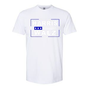 Harris Waltz 2024 President Election Kamala Harris Tim Waltz Softstyle CVC T-Shirt