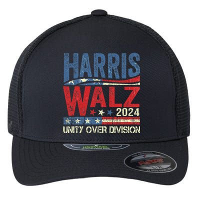 Harris Waltz 2024 Unity Over Division Flexfit Unipanel Trucker Cap