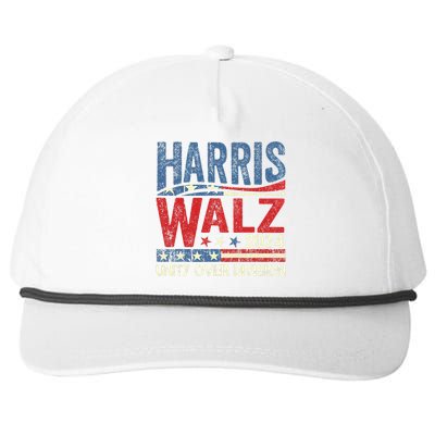 Harris Waltz 2024 Unity Over Division Snapback Five-Panel Rope Hat