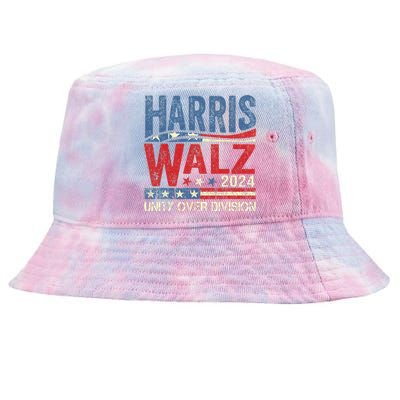 Harris Waltz 2024 Unity Over Division Tie-Dyed Bucket Hat