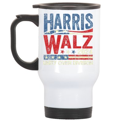 Harris Waltz 2024 Unity Over Division Stainless Steel Travel Mug