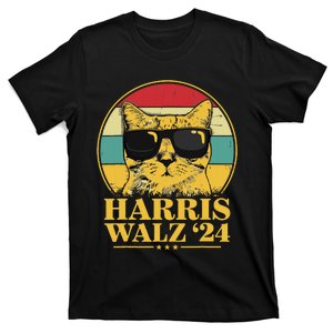 Harris Waltz 2024 Election Cat Lady Kamala Harris Tim Waltz T-Shirt