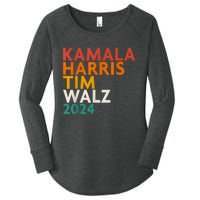 Harris Waltz 2024 Kamala Harris Tim Waltz 2024 Women's Perfect Tri Tunic Long Sleeve Shirt