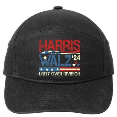 Harris Waltz 2024 Unity Over Division 7-Panel Snapback Hat