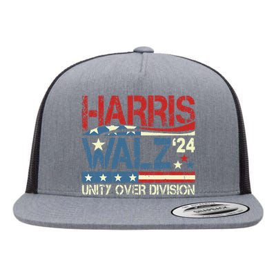 Harris Waltz 2024 Unity Over Division Flat Bill Trucker Hat