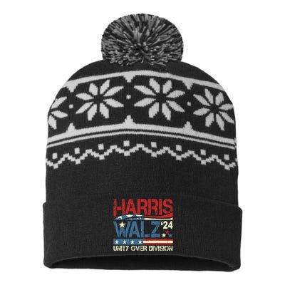 Harris Waltz 2024 Unity Over Division USA-Made Snowflake Beanie