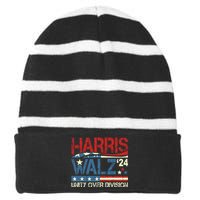 Harris Waltz 2024 Unity Over Division Striped Beanie with Solid Band