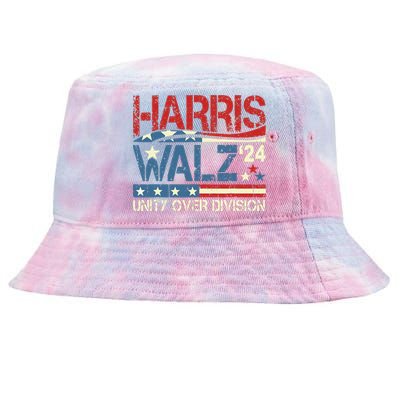 Harris Waltz 2024 Unity Over Division Tie-Dyed Bucket Hat