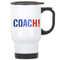 Harris Walz 2024 Coach Walz Harris Waltz 2024 Coach Waltz Stainless Steel Travel Mug