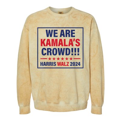 Harris Waltz 2024 We Are Kamals Crowd Colorblast Crewneck Sweatshirt