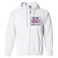 Harris Waltz 2024 We Are Kamals Crowd Full Zip Hoodie