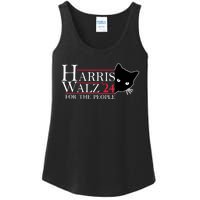 Harris Waltz 2024 For The People Cat Lady Kamala Harris 2024 Ladies Essential Tank