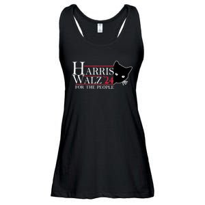 Harris Waltz 2024 For The People Cat Lady Kamala Harris 2024 Ladies Essential Flowy Tank