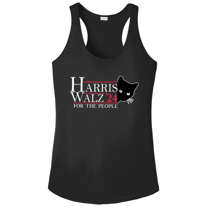 Harris Waltz 2024 For The People Cat Lady Kamala Harris 2024 Ladies PosiCharge Competitor Racerback Tank