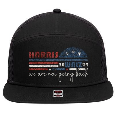 Harris Waltz 2024 Were Not Going Back Retro 7 Panel Mesh Trucker Snapback Hat