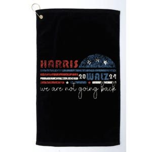 Harris Waltz 2024 Were Not Going Back Retro Platinum Collection Golf Towel