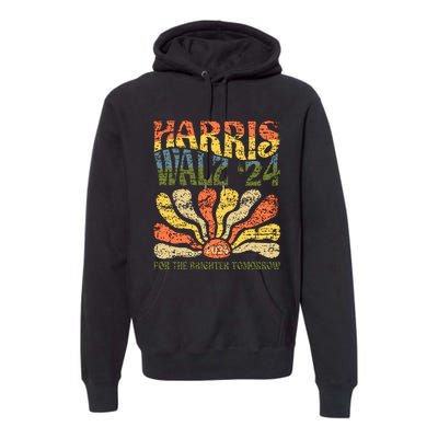 Harris Walz 2024 For President Patriotic Kamala Waltz 2024 Premium Hoodie