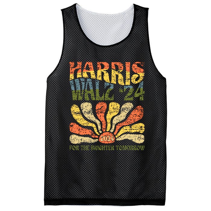 Harris Walz 2024 For President Patriotic Kamala Waltz 2024 Mesh Reversible Basketball Jersey Tank