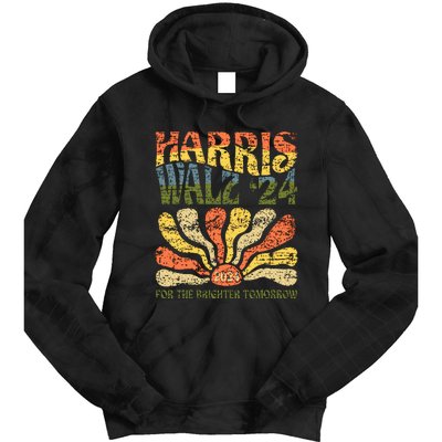 Harris Walz 2024 For President Patriotic Kamala Waltz 2024 Tie Dye Hoodie