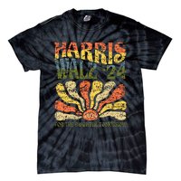 Harris Walz 2024 For President Patriotic Kamala Waltz 2024 Tie-Dye T-Shirt