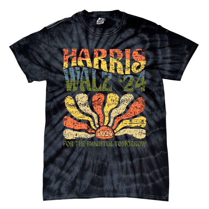 Harris Walz 2024 For President Patriotic Kamala Waltz 2024 Tie-Dye T-Shirt