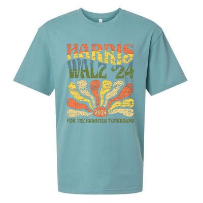 Harris Walz 2024 For President Patriotic Kamala Waltz 2024 Sueded Cloud Jersey T-Shirt