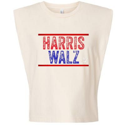 Harris Waltz 2024  Kamala Harris Tim Waltz 2024 Garment-Dyed Women's Muscle Tee