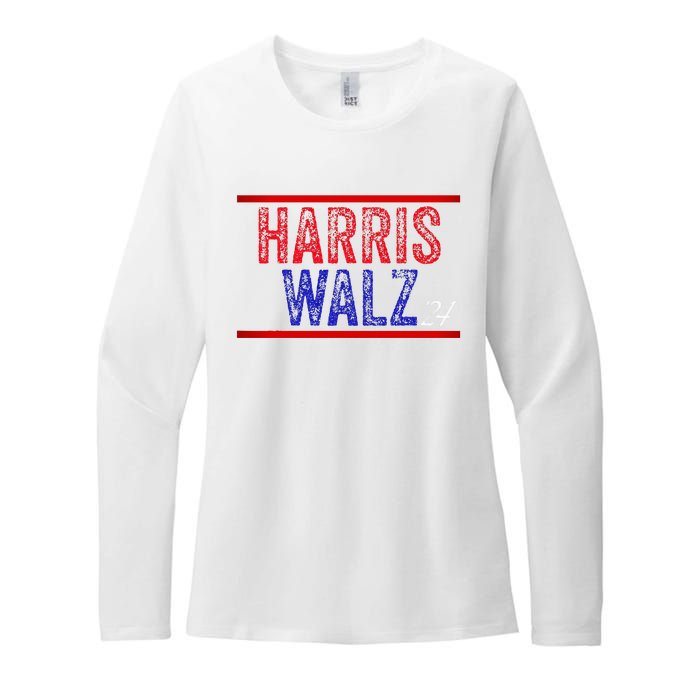 Harris Waltz 2024  Kamala Harris Tim Waltz 2024 Womens CVC Long Sleeve Shirt