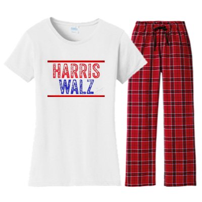 Harris Waltz 2024  Kamala Harris Tim Waltz 2024 Women's Flannel Pajama Set