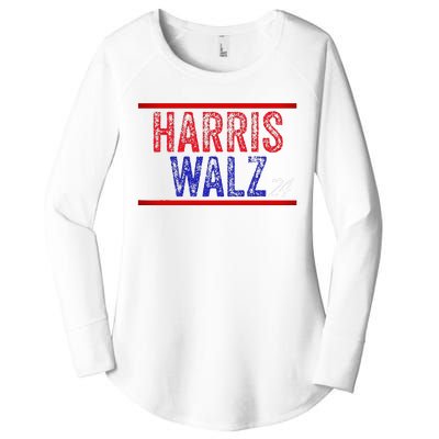 Harris Waltz 2024  Kamala Harris Tim Waltz 2024 Women's Perfect Tri Tunic Long Sleeve Shirt