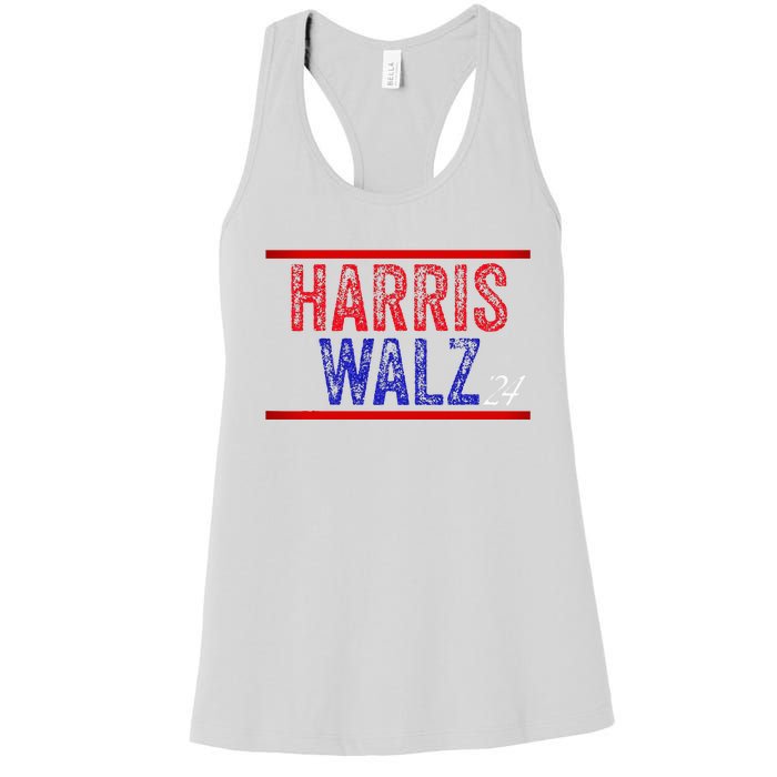 Harris Waltz 2024  Kamala Harris Tim Waltz 2024 Women's Racerback Tank