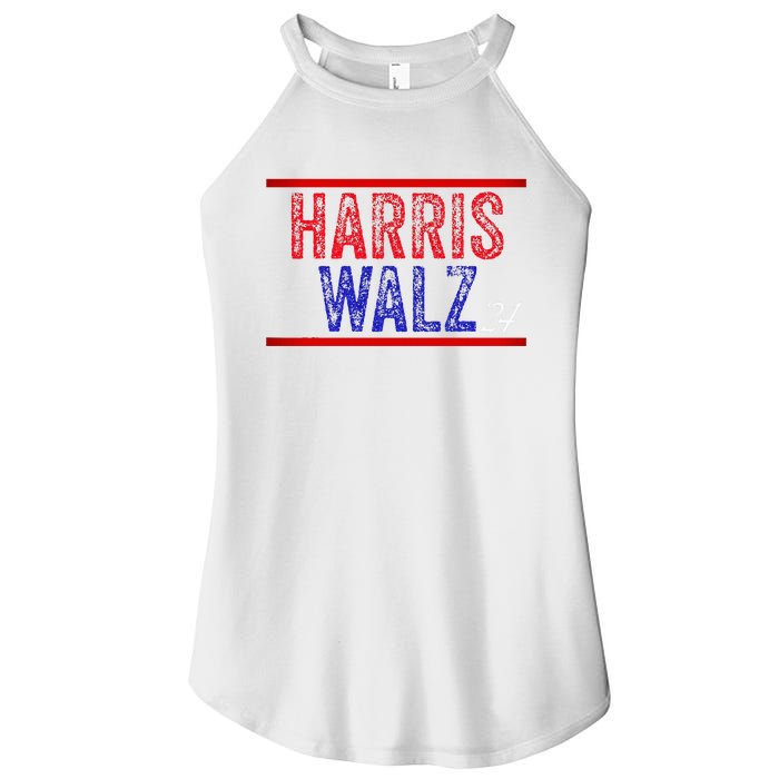 Harris Waltz 2024  Kamala Harris Tim Waltz 2024 Women's Perfect Tri Rocker Tank