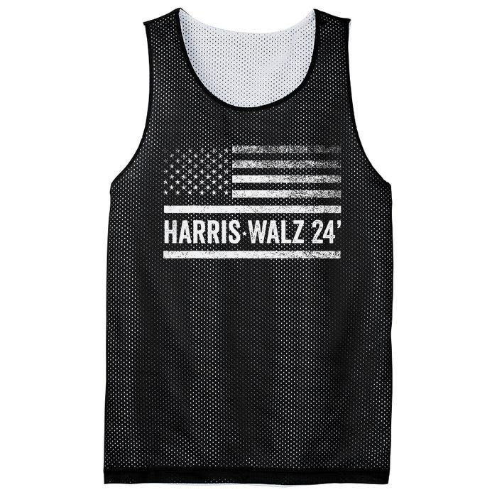 Harris Walz 2024 Election Kamala Harris Tim Walz 2024 Mesh Reversible Basketball Jersey Tank