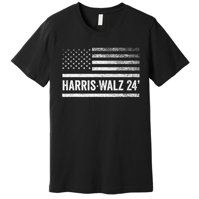 Harris Walz 2024 Election Kamala Harris Tim Walz 2024 Premium T-Shirt