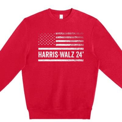 Harris Walz 2024 Election Kamala Harris Tim Walz 2024 Premium Crewneck Sweatshirt