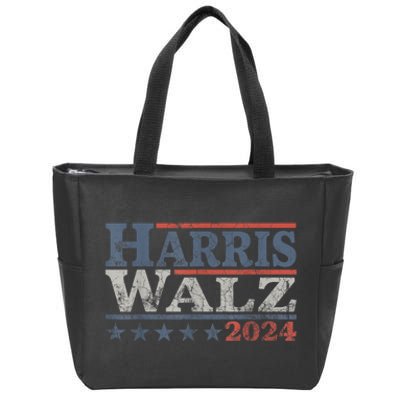 Harris Waltz 2024 Election Kamala Harris Tim Waltz 2024 Zip Tote Bag