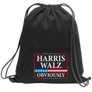 Harris Waltz 2024 Obviously Kamala Harris Tim Walz 2024 Sweatshirt Cinch Pack Bag