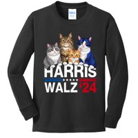 Harris Waltz 2024 Election Kamala Harris Tim Waltz 2024 Kids Long Sleeve Shirt