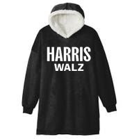 Harris Walz 20224 Kamala Harris And Tim Walz Hooded Wearable Blanket