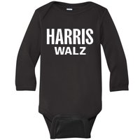 Harris Walz 20224 Kamala Harris And Tim Walz Baby Long Sleeve Bodysuit