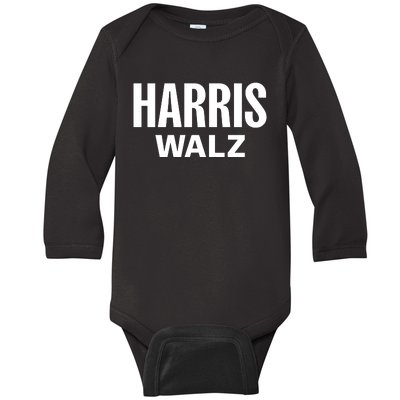 Harris Walz 20224 Kamala Harris And Tim Walz Baby Long Sleeve Bodysuit