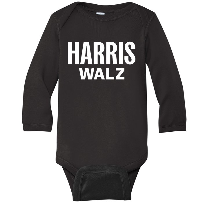 Harris Walz 20224 Kamala Harris And Tim Walz Baby Long Sleeve Bodysuit