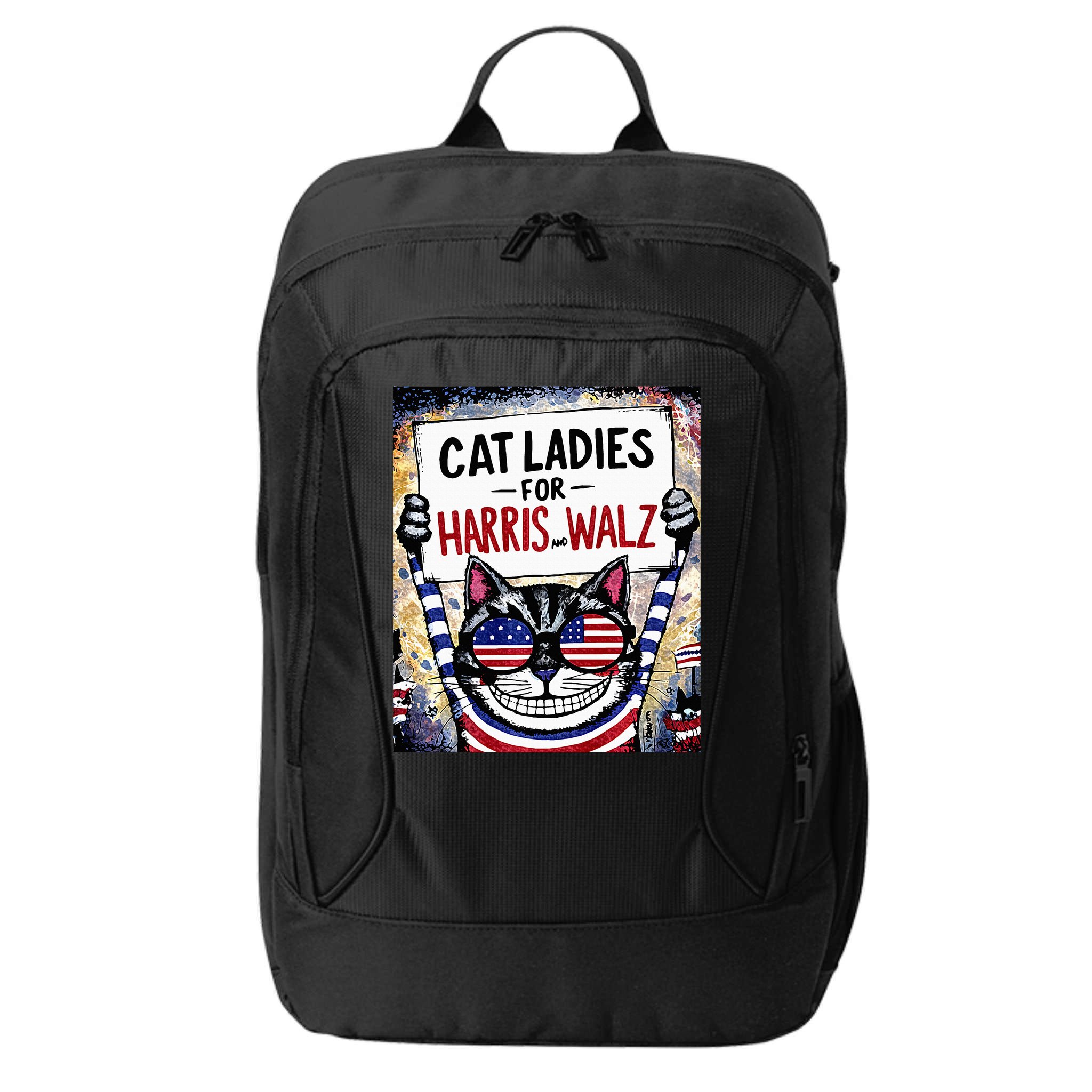 Harris Waltz 2024 Cat Ladies For Harris And Walz 2024 Premium City Backpack